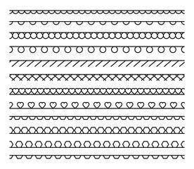Seamless designer border. The separation element. Edge limiter. texture tape for creative design and decoration