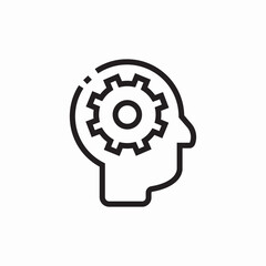 mindset settings icon sign vector