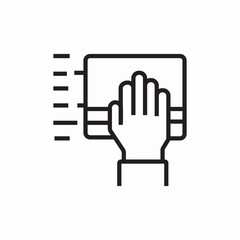 rag wipe clean icon sign vector