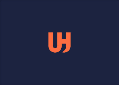 letter uh logo icon design vector design template inspiration