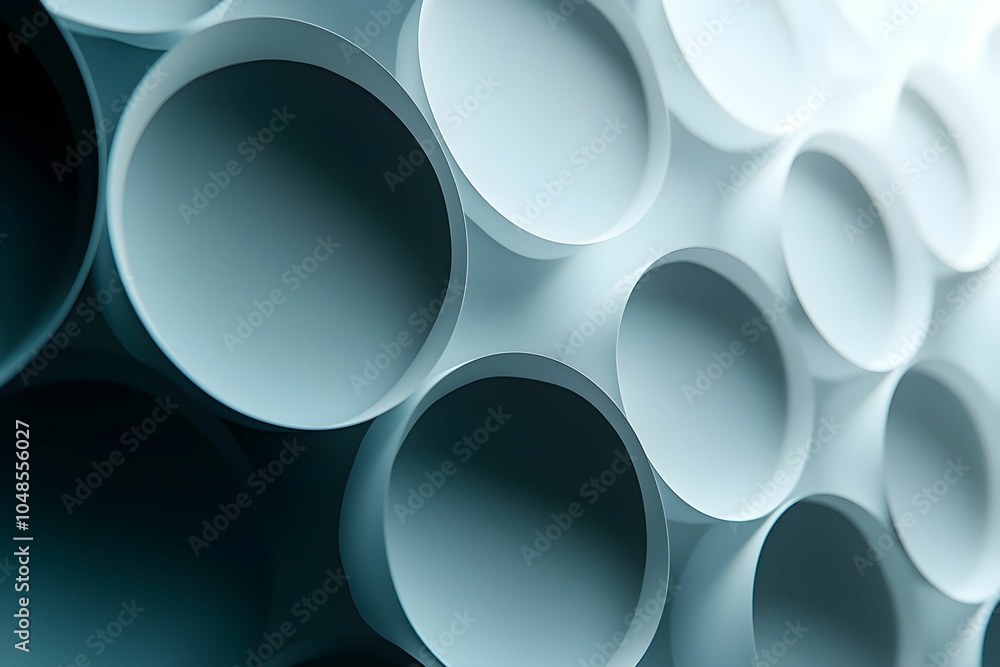 Aufkleber abstract close-up of circular shapes in layered design