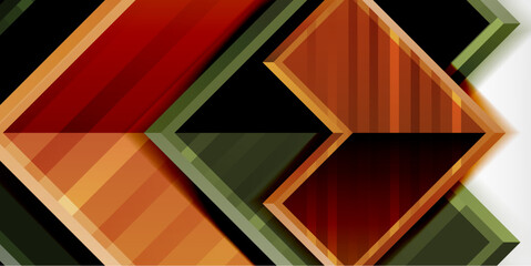 Arrow symbols created with 3d effects and line texture geometric abstract background