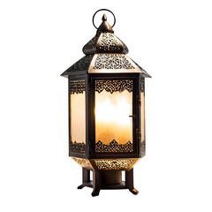Eastern Islamic Lantern – Arabian Candle Lamp, Ramadan Kareem Decor, Transparent Background
