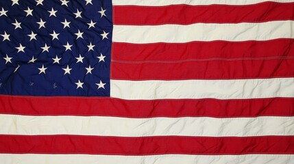 Obraz premium United States Flag Waving in Soft Light