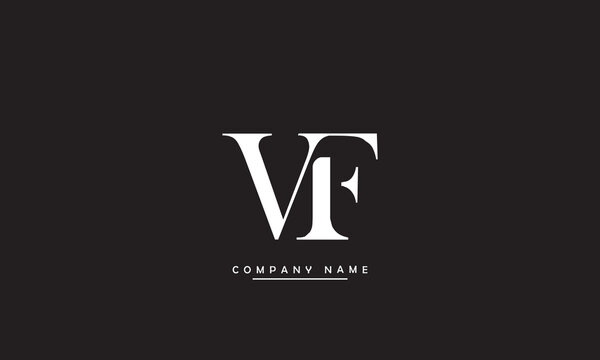 VF, FV, V, F Abstract Letters Logo Monogram