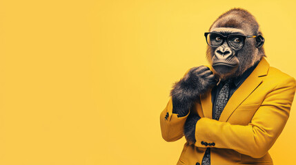 Gorilla in a Yellow Suit