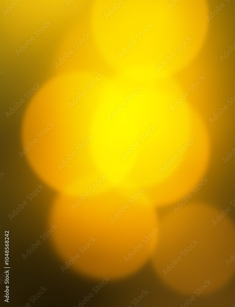 Aufkleber soft yellow abstract light creates a beautiful bokeh effect on the background.