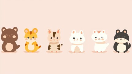 Obraz premium Small Animal Role-Switching Illustration: A Whimsical Adventure