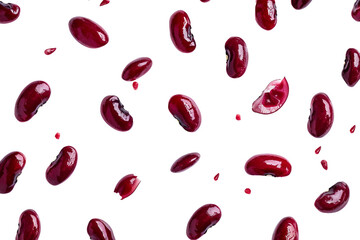 Rich Kidney Beans for Fiber-Rich Dishes isolated on transparent background