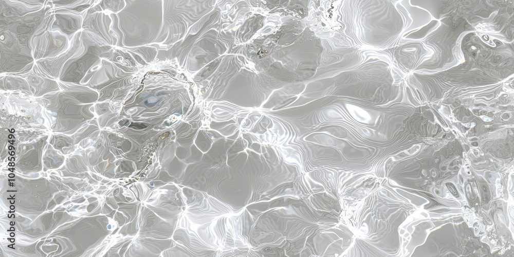 Poster seamless of mesmerizing abstract marble pattern with fluid swirls and geometric shapes in monochrome