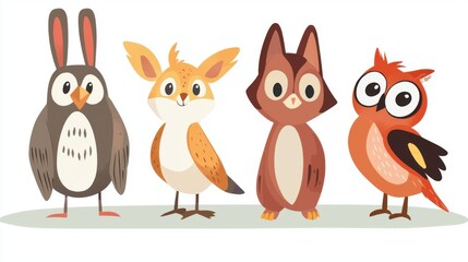 Small Animal Role-Switching Illustration: A Whimsical Adventure