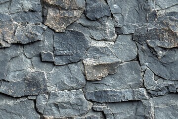 Seamless of Rugged and Textured Natural Stone Wall Background with Weathered Details