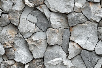 Fototapeta premium Seamless of Rugged and Weathered Natural Stone Wall Texture Background