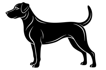 Elegant Dog Silhouette Design