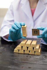 Technicians meticulously repair electronic components to turn them into precious gold. This process...