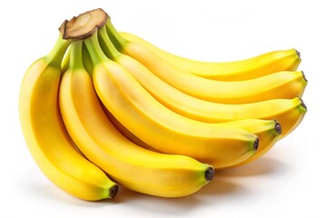 Bananas isolated on the white background