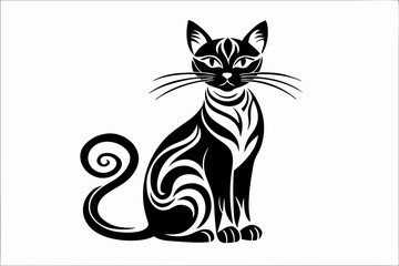 Obraz premium Elegant Cat Silhouette Design