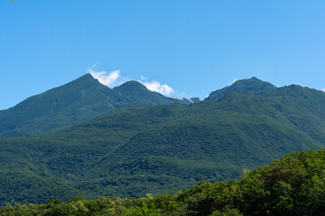 Mountains in Shiretoko Hokkaido Japan