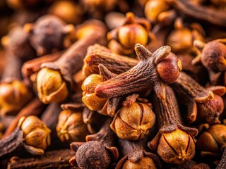 Obraz premium Cloves Falling Elegantly - Product Photography of Exotic Spices for Culinary Use