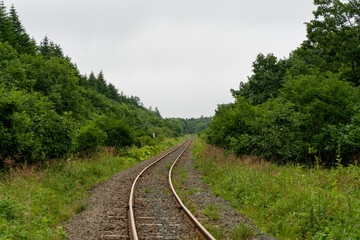 Fototapeta premium railway in the countryside