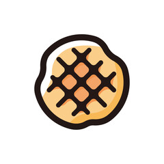 Waffle outline icon for graphic design, apps and websites