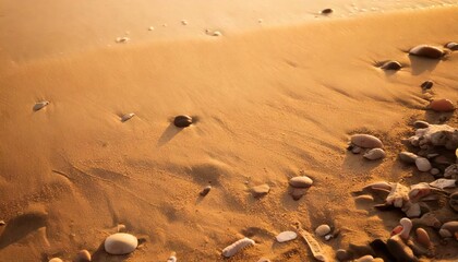 Obraz premium top view Nature travel background, beach close up texture summer desert Zen beach ocean 