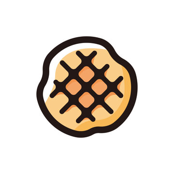 recommend clip art: Waffle outline icon for graphic design, apps and websites