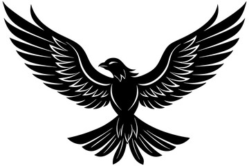 Obraz premium Graceful Bird Silhouette in Flight