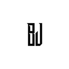 BJ monogram logo design letter text name symbol monochrome logotype alphabet character simple logo