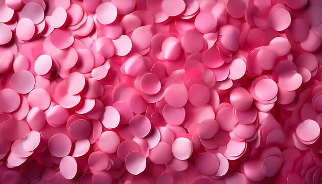 Pink festive confetti creates a bright background perfect for birthday celebrations and oth_1(475)