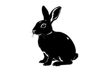Obraz premium Adorable Rabbit Silhouette Design