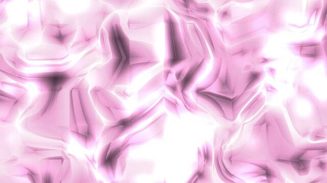 Abstract Pink and White Geometric Pattern with Glowing Highlights