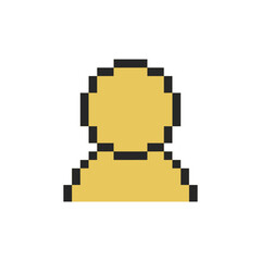 Fototapeta premium user sign symbol pixel art