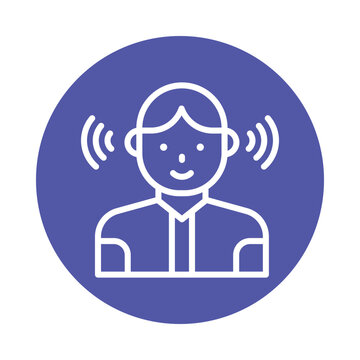 recommend clip art: Awareness vector Outline Circle Design icon. Volunteering Symbol on White background EPS 10 File