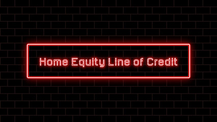 Home Equity Line of Credit のネオン文字