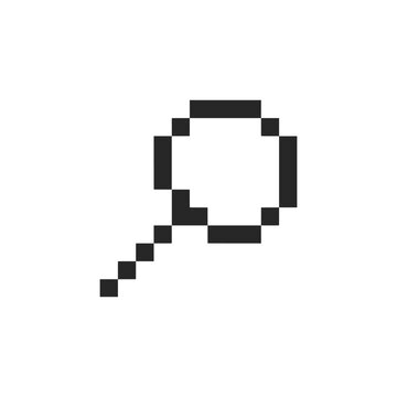 recommend clip art: search magnify symbol pixel art