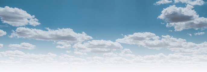 Clear blue sky and white clouds