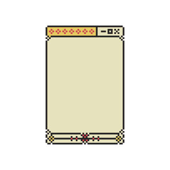 windows ui frame pixel art