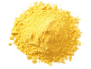 a pile of yellow powder