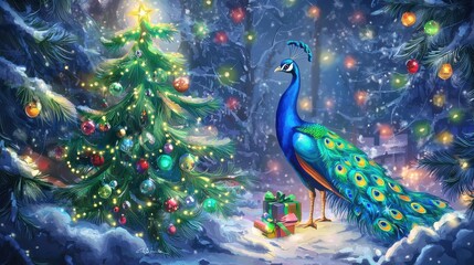 Peacock Paradise: A Proportional Challenge for Young Artists