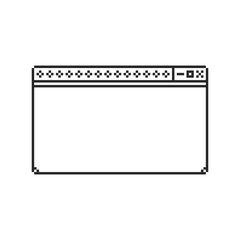 windows ui frame pixel art