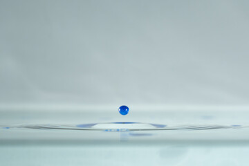 farbe tropfen wasser blau
