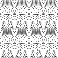 Abstract shapes from lines. Vector graphics for design, prints, decoration, cover, textile, digital wallpaper, web background, wrapping paper, clothing, fabric, packaging, cards