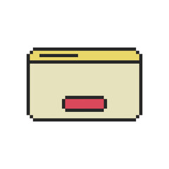 windows ui frame pixel art