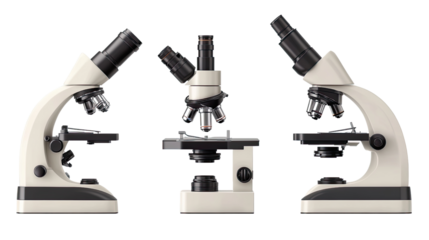 A microscope used in a laboratory setting, showcasing its scientific equipment for research and education