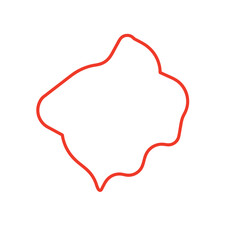 Abstract shape hand drawn, vector illustration