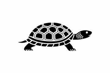 Serene Turtle Silhouette Design