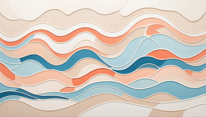 Abstract Colorful Waves