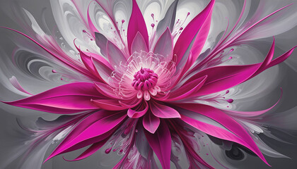Obraz premium Abstract Pink Flower Blossom