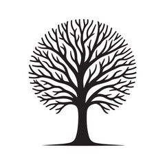 Download Leafless Tree Silhouette Vectors – Ideal for Autumn & Winter Themes